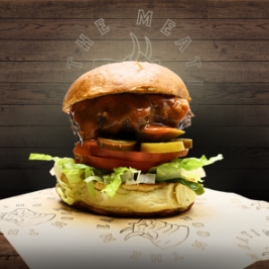 Flaming Fleetville Hot Burger